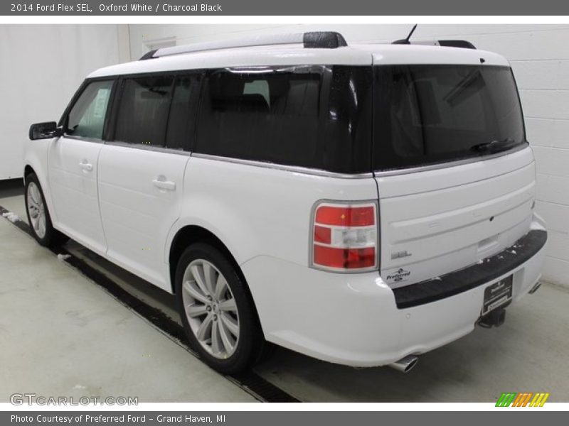 Oxford White / Charcoal Black 2014 Ford Flex SEL