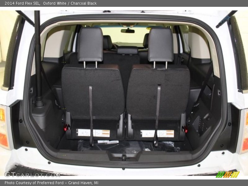 Oxford White / Charcoal Black 2014 Ford Flex SEL