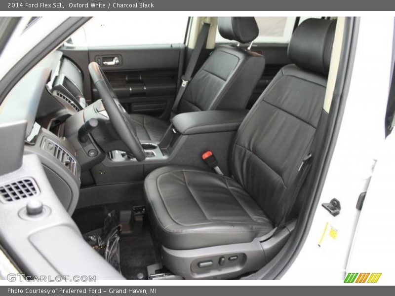 Oxford White / Charcoal Black 2014 Ford Flex SEL