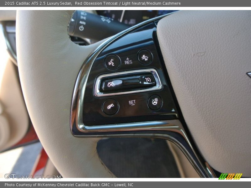 Red Obsession Tintcoat / Light Neutral/Medium Cashmere 2015 Cadillac ATS 2.5 Luxury Sedan