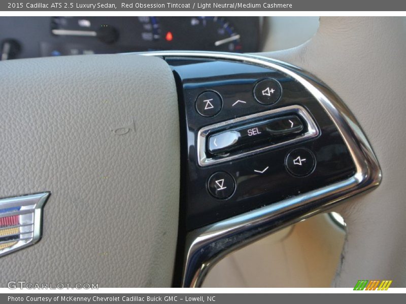 Red Obsession Tintcoat / Light Neutral/Medium Cashmere 2015 Cadillac ATS 2.5 Luxury Sedan