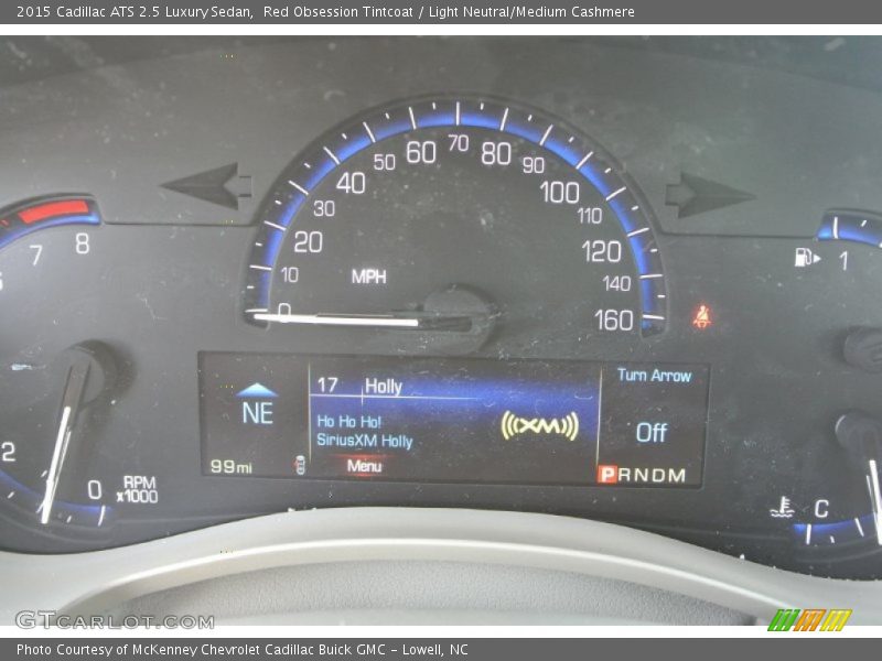 Red Obsession Tintcoat / Light Neutral/Medium Cashmere 2015 Cadillac ATS 2.5 Luxury Sedan