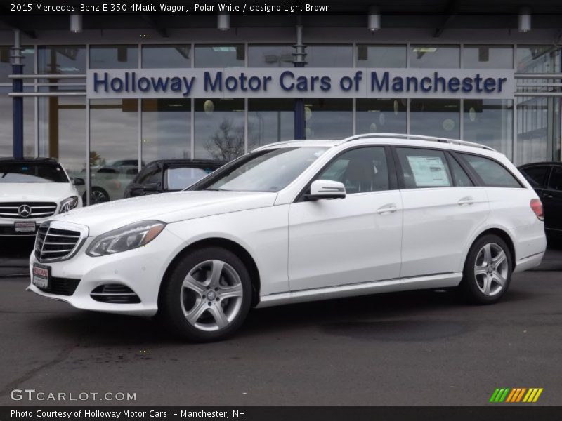 Polar White / designo Light Brown 2015 Mercedes-Benz E 350 4Matic Wagon