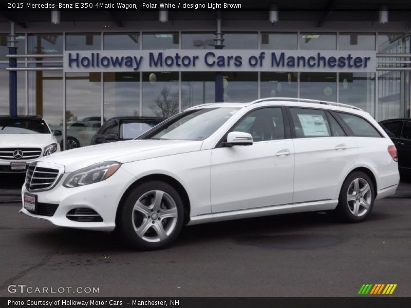 Polar White / designo Light Brown 2015 Mercedes-Benz E 350 4Matic Wagon