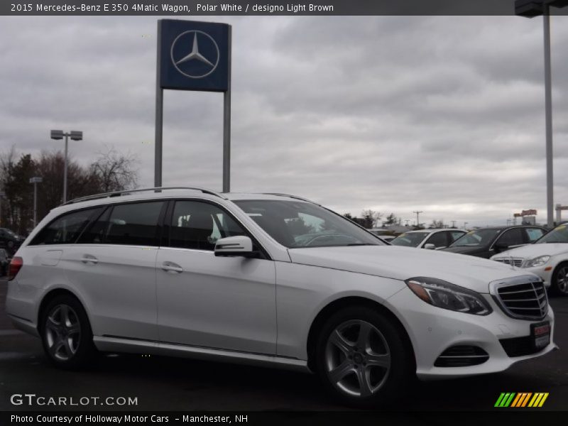 Polar White / designo Light Brown 2015 Mercedes-Benz E 350 4Matic Wagon