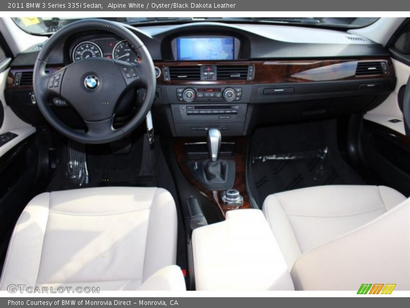 Alpine White / Oyster/Black Dakota Leather 2011 BMW 3 Series 335i Sedan