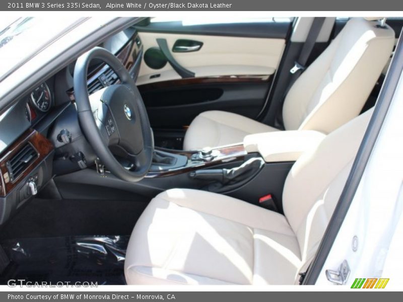 Alpine White / Oyster/Black Dakota Leather 2011 BMW 3 Series 335i Sedan