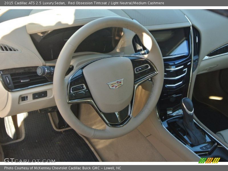 Red Obsession Tintcoat / Light Neutral/Medium Cashmere 2015 Cadillac ATS 2.5 Luxury Sedan