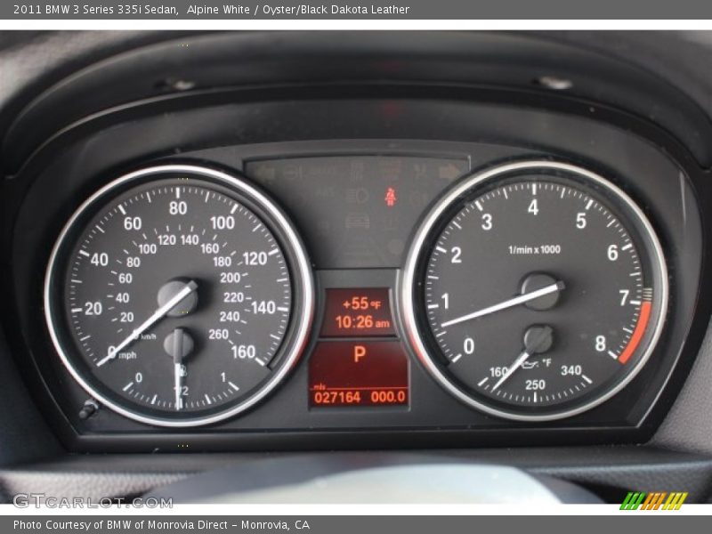 Alpine White / Oyster/Black Dakota Leather 2011 BMW 3 Series 335i Sedan