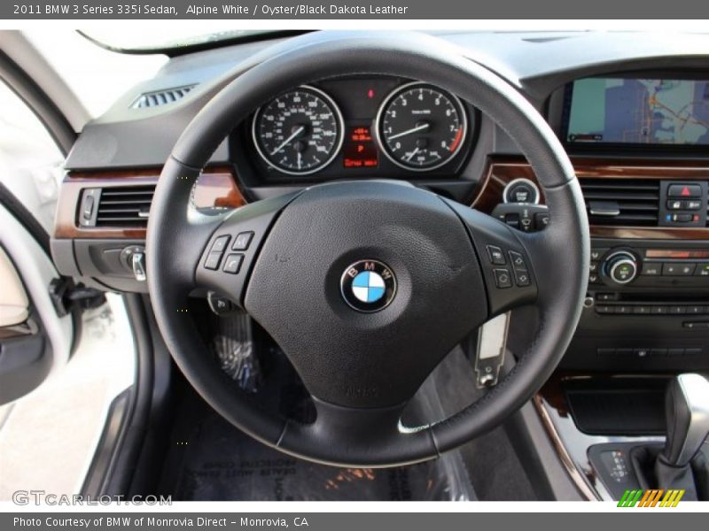 Alpine White / Oyster/Black Dakota Leather 2011 BMW 3 Series 335i Sedan