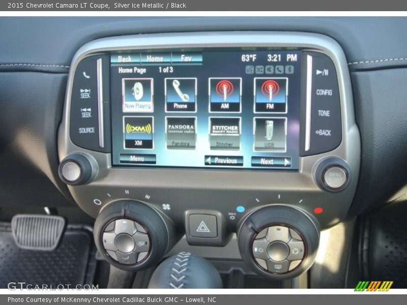 Silver Ice Metallic / Black 2015 Chevrolet Camaro LT Coupe