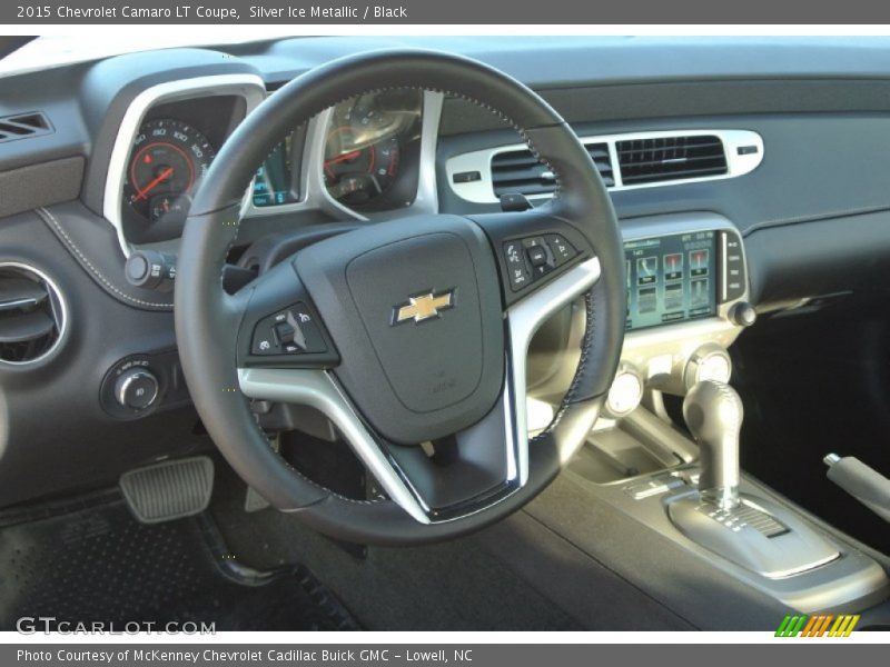 Silver Ice Metallic / Black 2015 Chevrolet Camaro LT Coupe