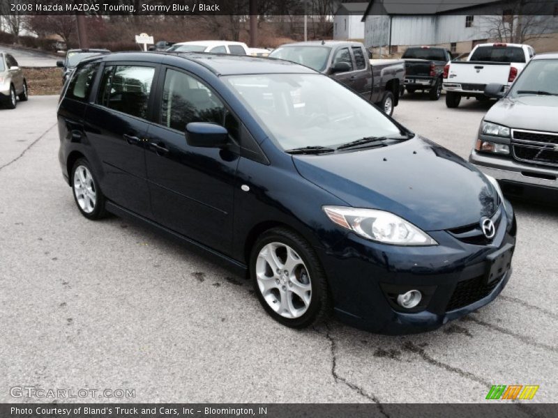 Stormy Blue / Black 2008 Mazda MAZDA5 Touring
