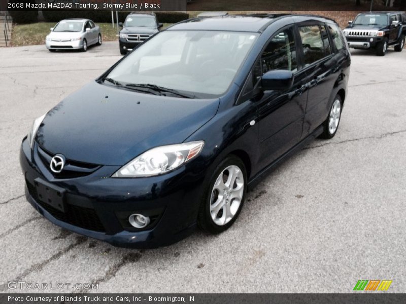 Stormy Blue / Black 2008 Mazda MAZDA5 Touring