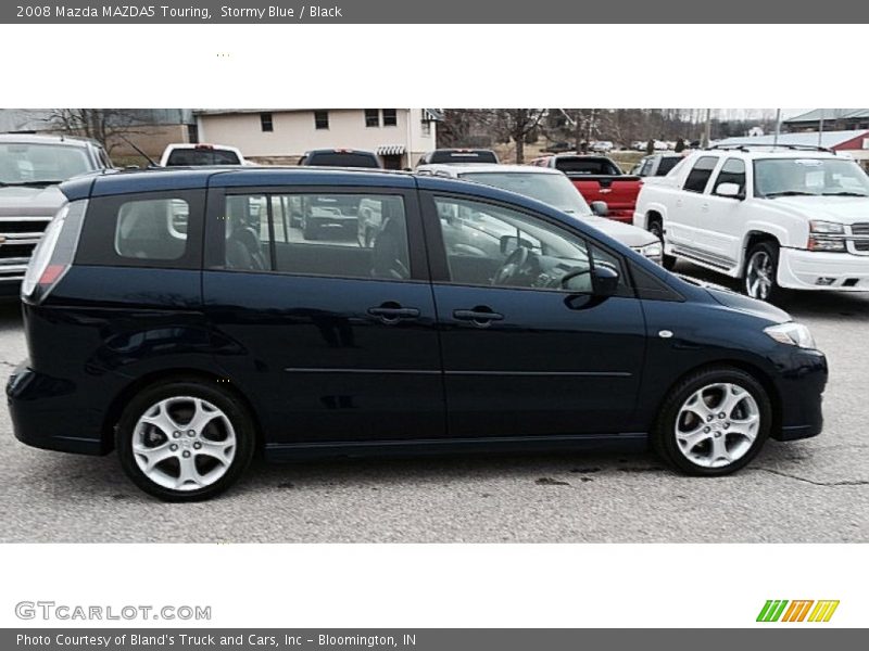 Stormy Blue / Black 2008 Mazda MAZDA5 Touring