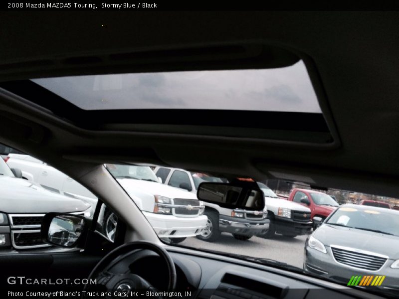 Stormy Blue / Black 2008 Mazda MAZDA5 Touring