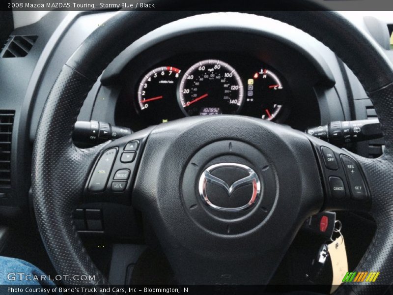 Stormy Blue / Black 2008 Mazda MAZDA5 Touring