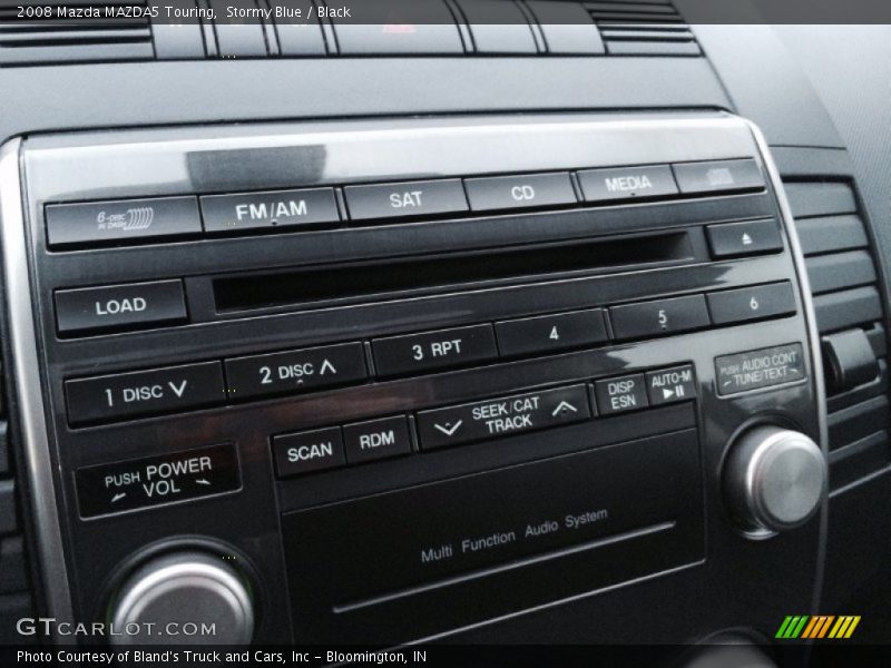 Stormy Blue / Black 2008 Mazda MAZDA5 Touring