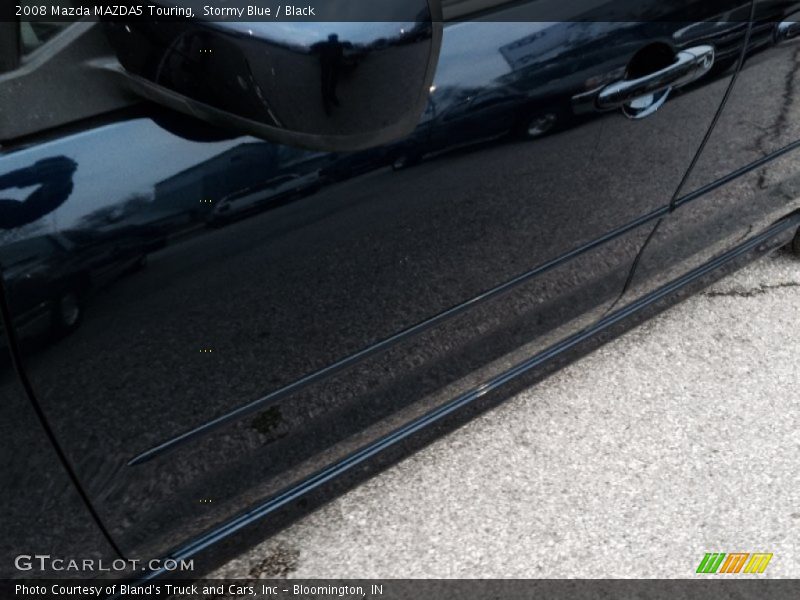 Stormy Blue / Black 2008 Mazda MAZDA5 Touring