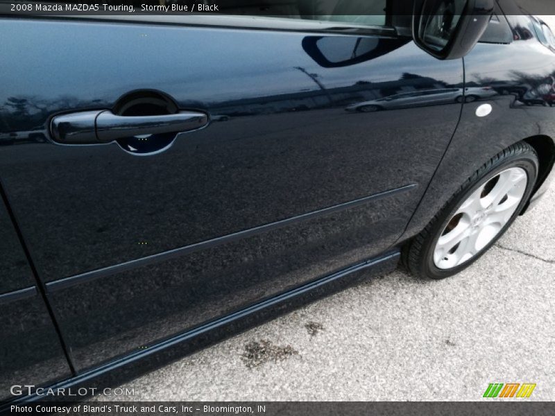 Stormy Blue / Black 2008 Mazda MAZDA5 Touring