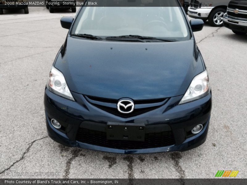 Stormy Blue / Black 2008 Mazda MAZDA5 Touring