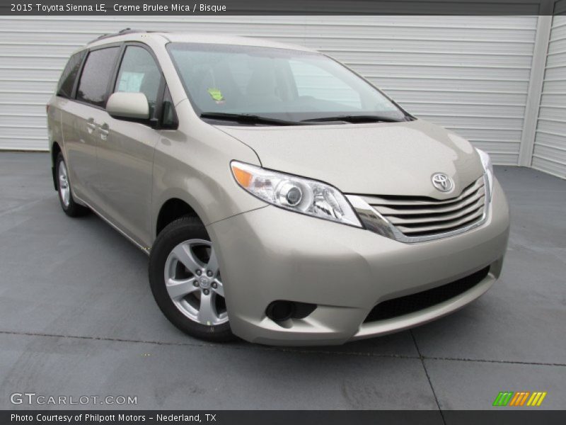 Creme Brulee Mica / Bisque 2015 Toyota Sienna LE