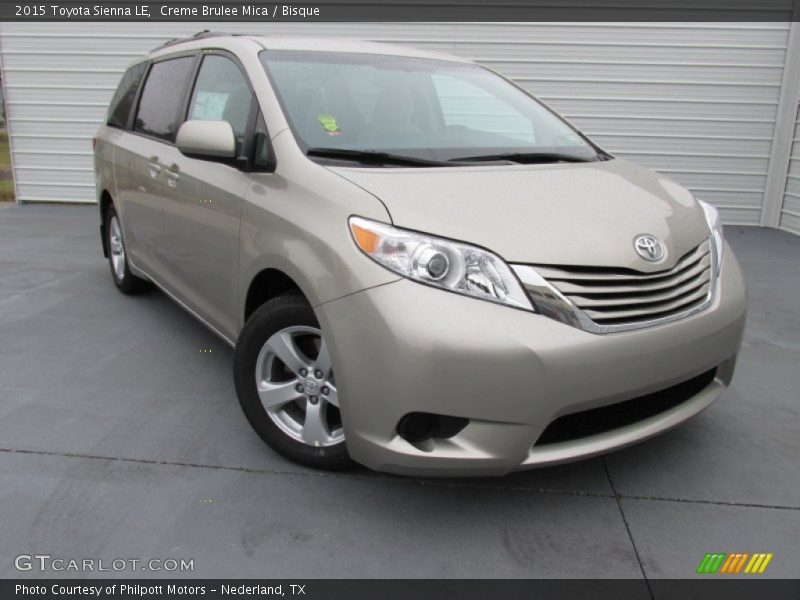 Creme Brulee Mica / Bisque 2015 Toyota Sienna LE