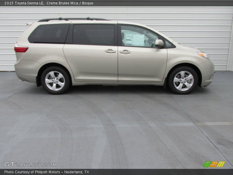 Creme Brulee Mica / Bisque 2015 Toyota Sienna LE