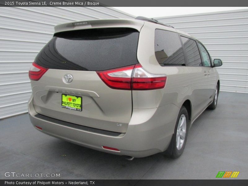 Creme Brulee Mica / Bisque 2015 Toyota Sienna LE