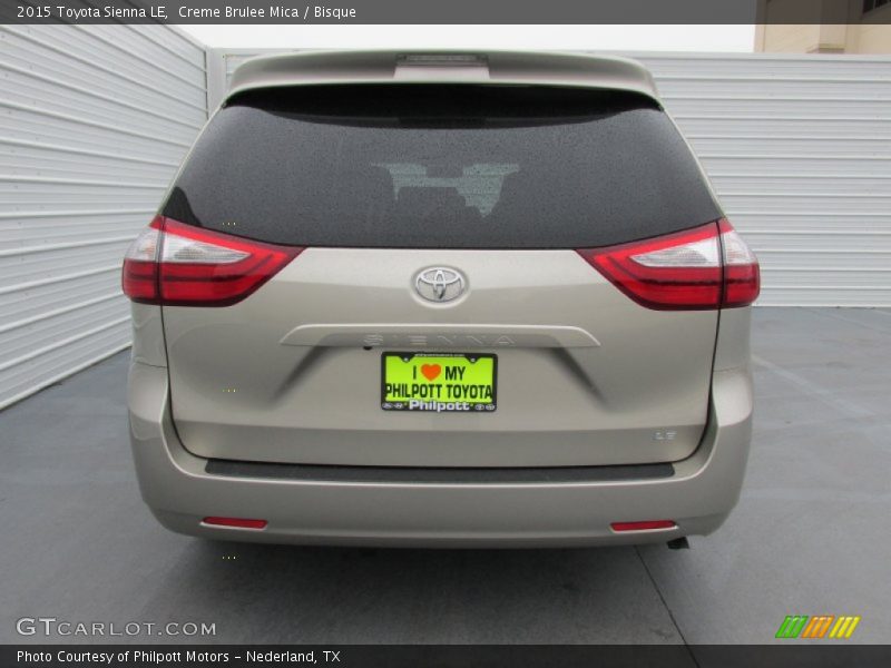 Creme Brulee Mica / Bisque 2015 Toyota Sienna LE
