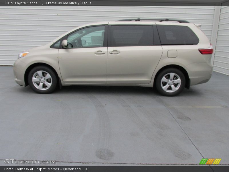 Creme Brulee Mica / Bisque 2015 Toyota Sienna LE