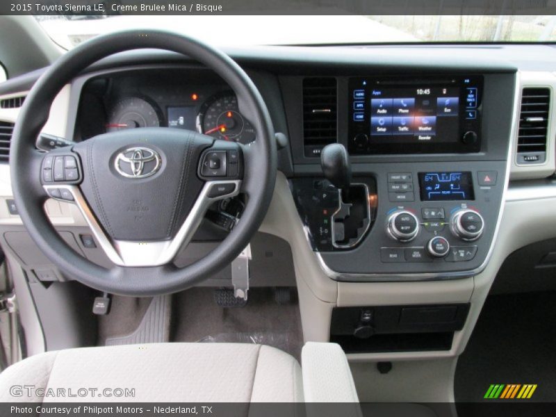 Creme Brulee Mica / Bisque 2015 Toyota Sienna LE