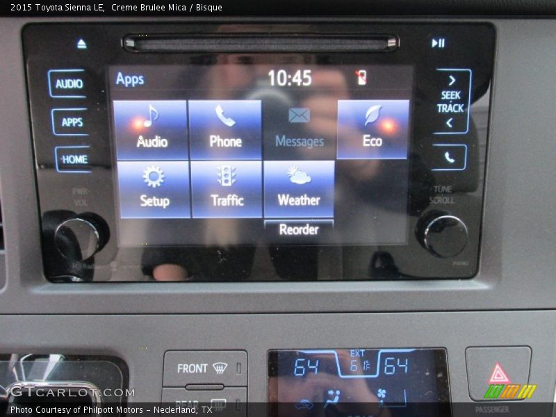 Creme Brulee Mica / Bisque 2015 Toyota Sienna LE