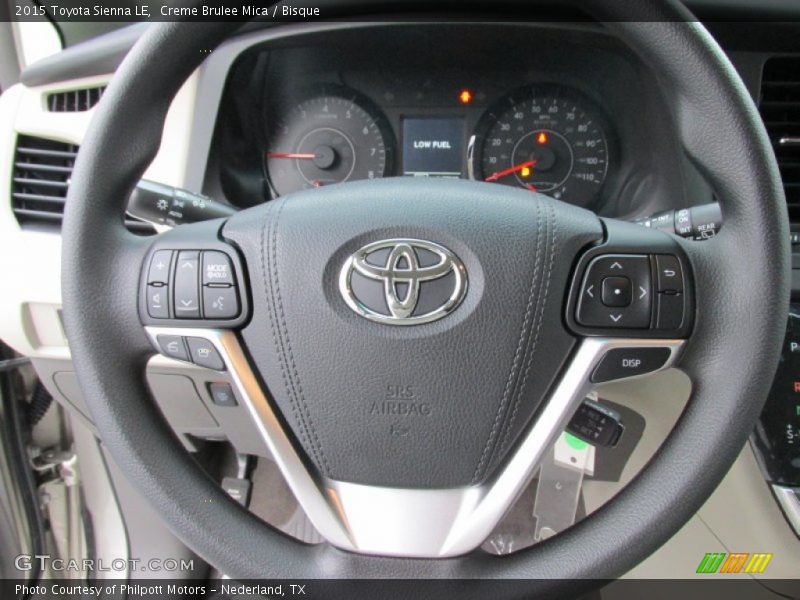 Creme Brulee Mica / Bisque 2015 Toyota Sienna LE