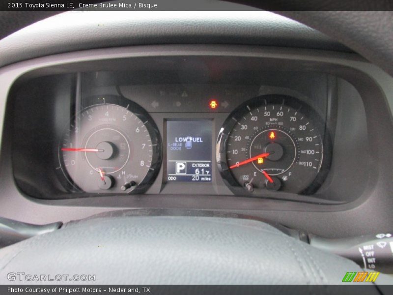 Creme Brulee Mica / Bisque 2015 Toyota Sienna LE