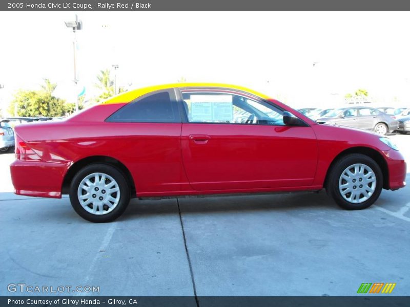 Rallye Red / Black 2005 Honda Civic LX Coupe