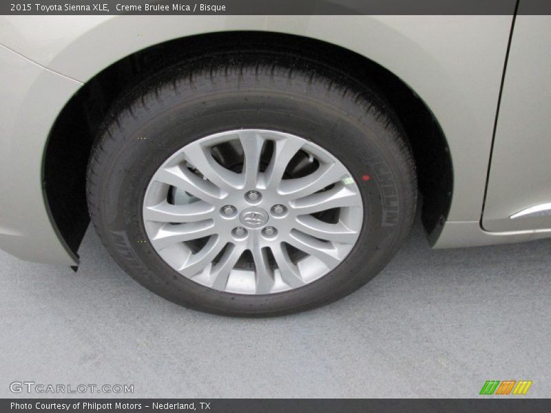 Creme Brulee Mica / Bisque 2015 Toyota Sienna XLE