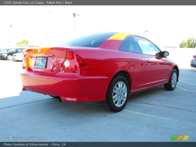 Rallye Red / Black 2005 Honda Civic LX Coupe
