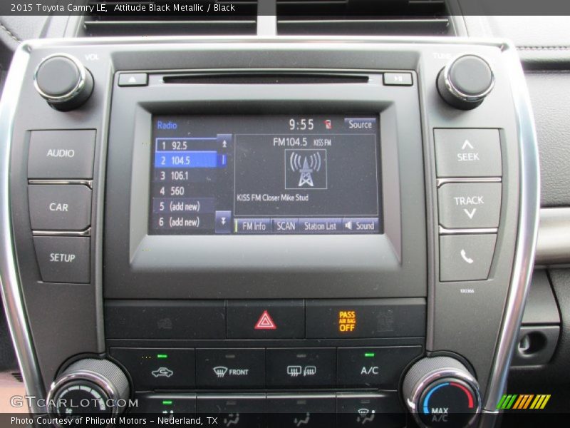 Attitude Black Metallic / Black 2015 Toyota Camry LE