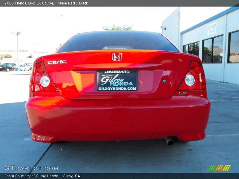 Rallye Red / Black 2005 Honda Civic LX Coupe