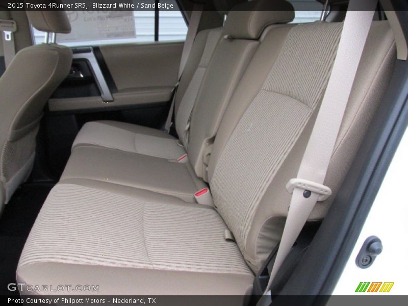Rear Seat of 2015 4Runner SR5