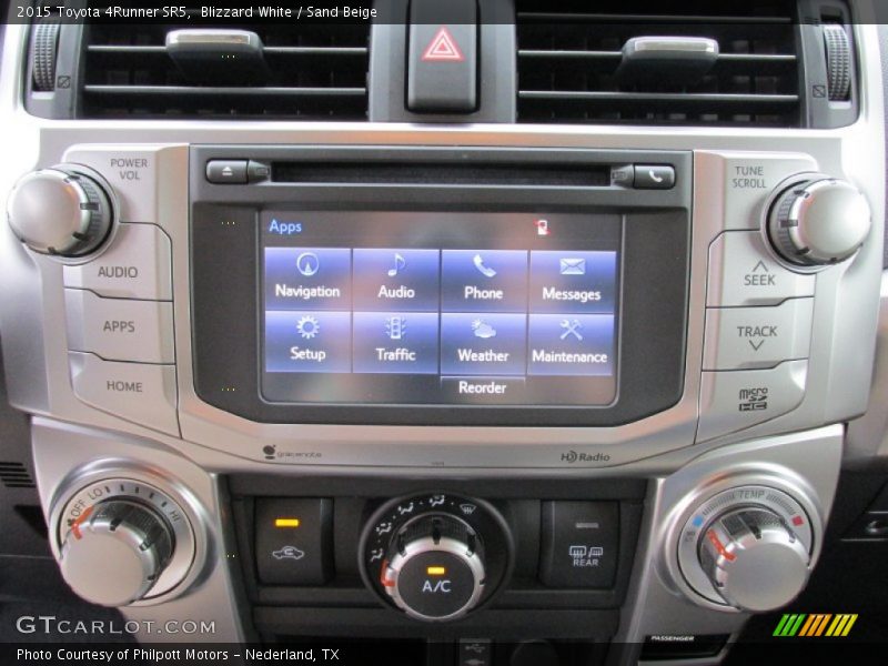 Controls of 2015 4Runner SR5