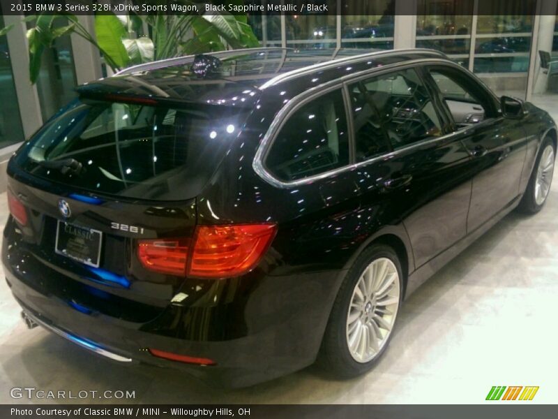 Black Sapphire Metallic / Black 2015 BMW 3 Series 328i xDrive Sports Wagon