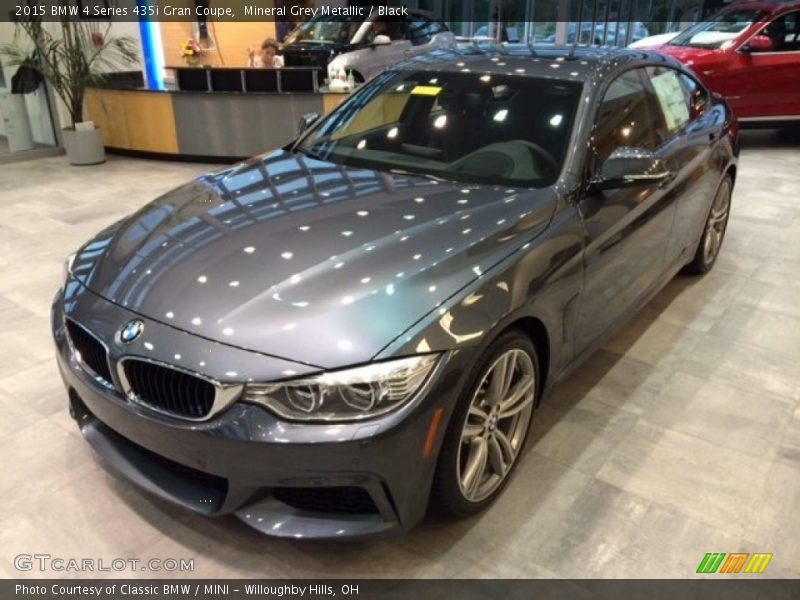 Mineral Grey Metallic / Black 2015 BMW 4 Series 435i Gran Coupe