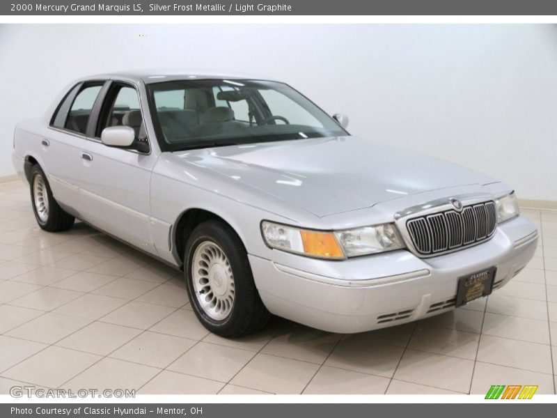 Silver Frost Metallic / Light Graphite 2000 Mercury Grand Marquis LS