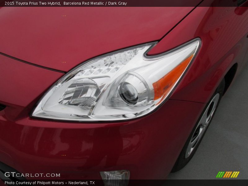 Barcelona Red Metallic / Dark Gray 2015 Toyota Prius Two Hybrid