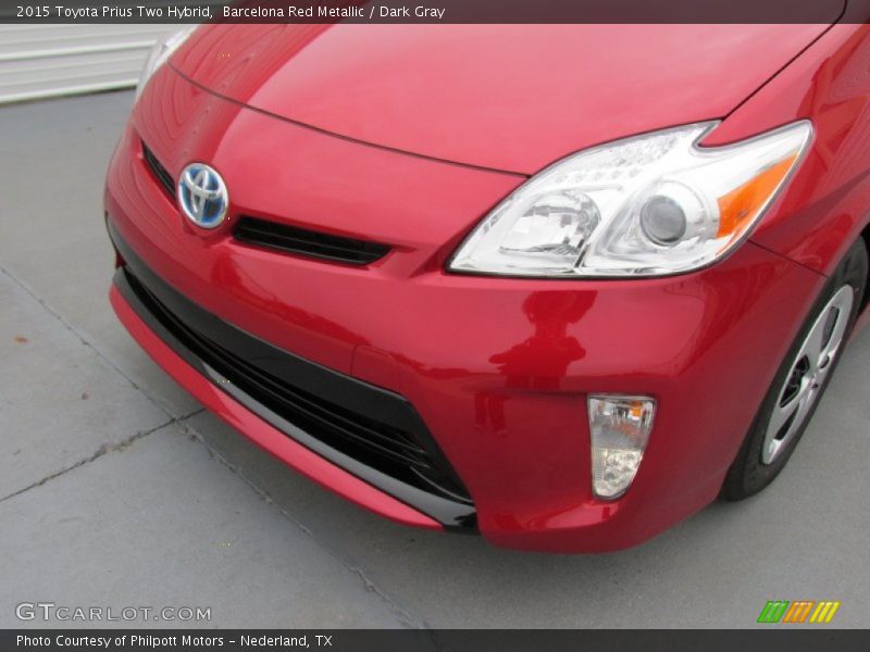 Barcelona Red Metallic / Dark Gray 2015 Toyota Prius Two Hybrid
