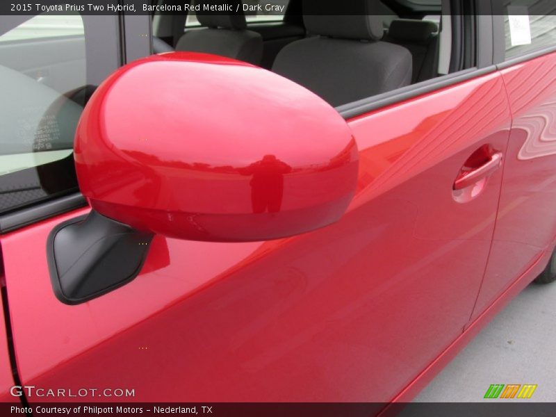 Barcelona Red Metallic / Dark Gray 2015 Toyota Prius Two Hybrid