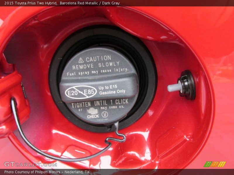 Barcelona Red Metallic / Dark Gray 2015 Toyota Prius Two Hybrid