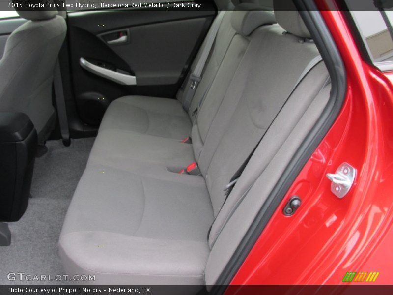 Rear Seat of 2015 Prius Two Hybrid